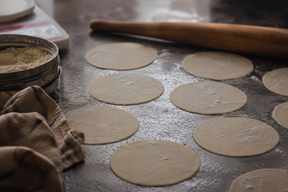 Fresh dumpling wrappers