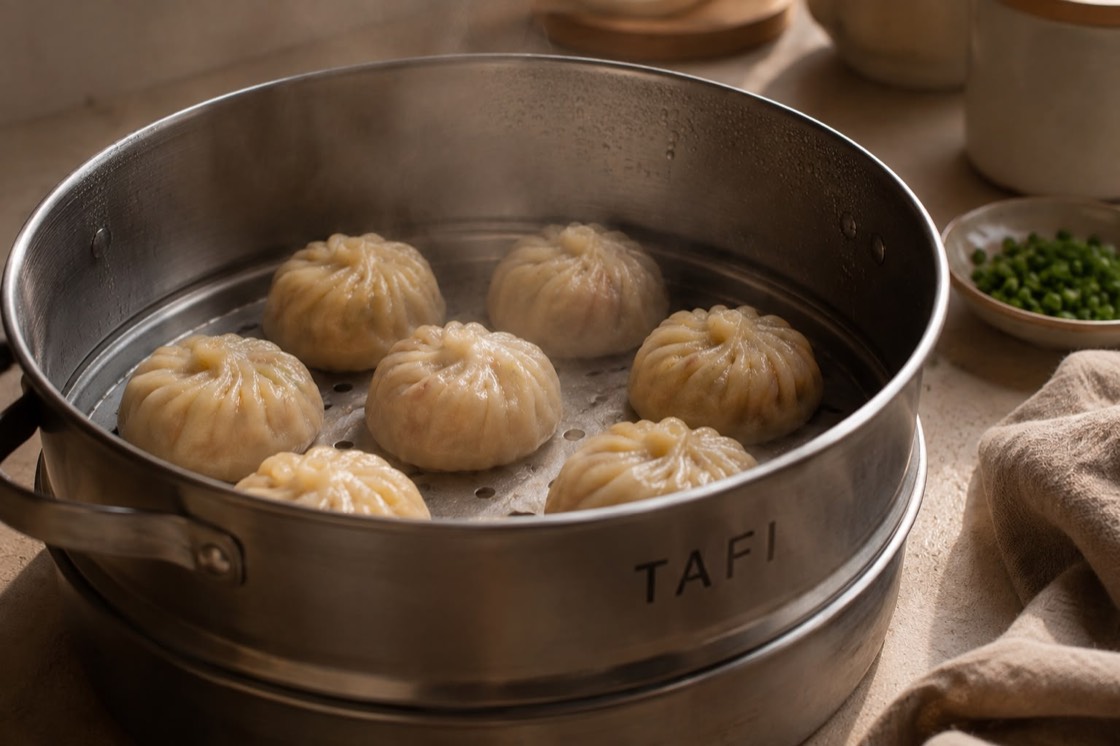 TAFI dumplings steaming